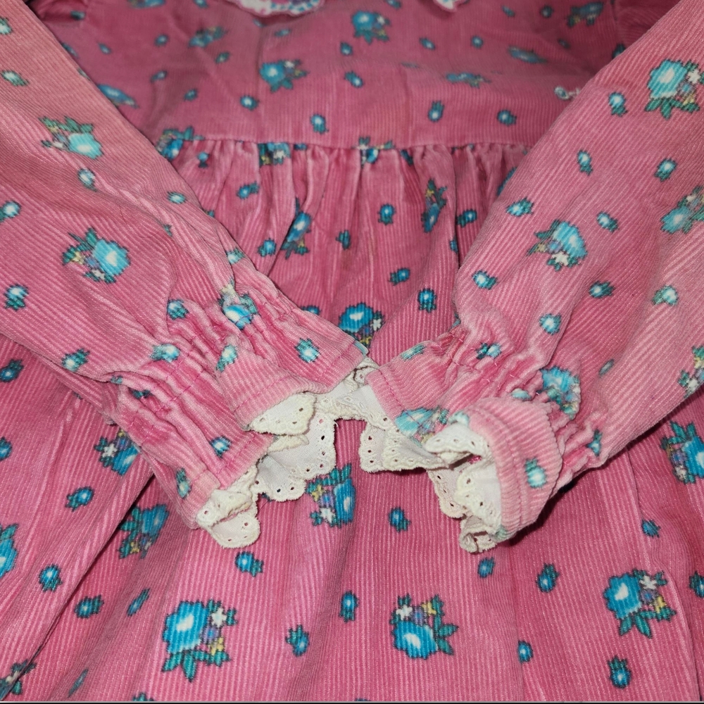 Pink Floral Long Sleeve Dress - Picture 5 of 11